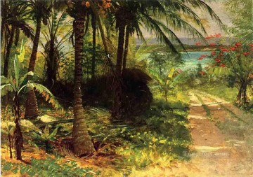 Paisaje tropical bosque de bosques de Albert Bierstadt Pinturas al óleo